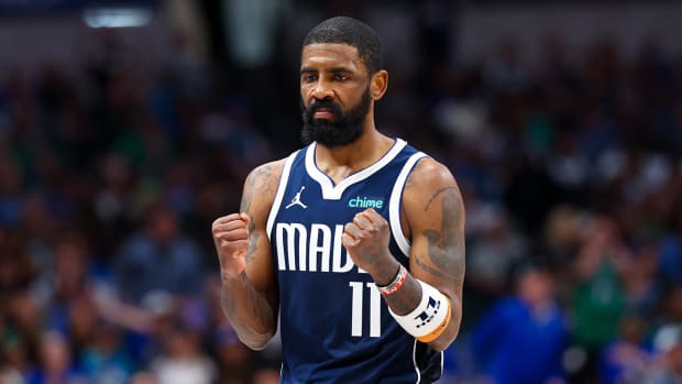 Dallas Mavericks point guard Kyrie Irving